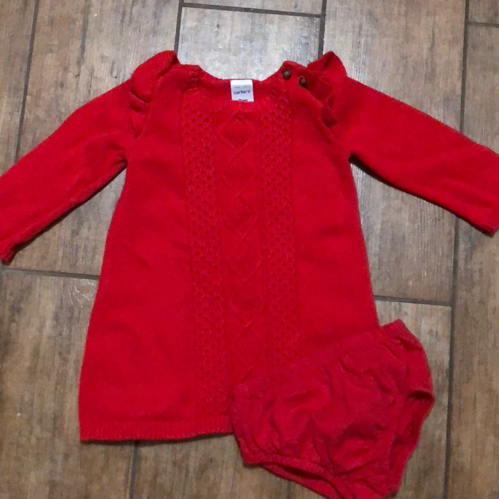 Red Carter’s Sweater Dress - Size 9M